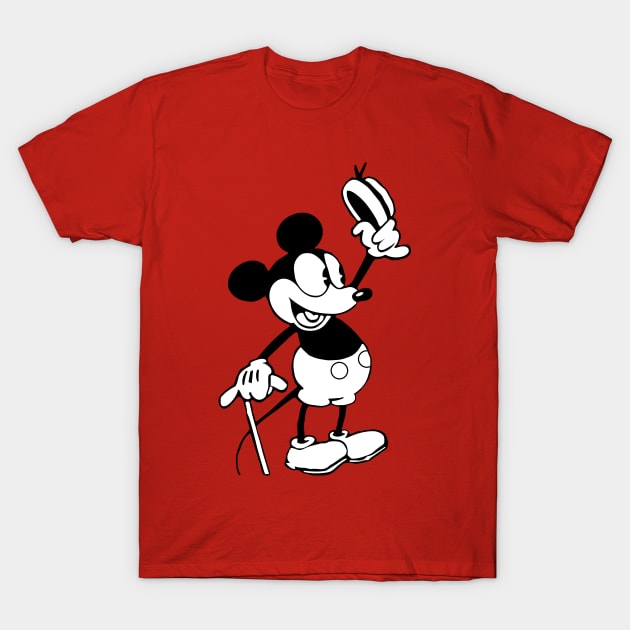 Steamboat Willie. Valentine Couple T-Shirt by Megadorim